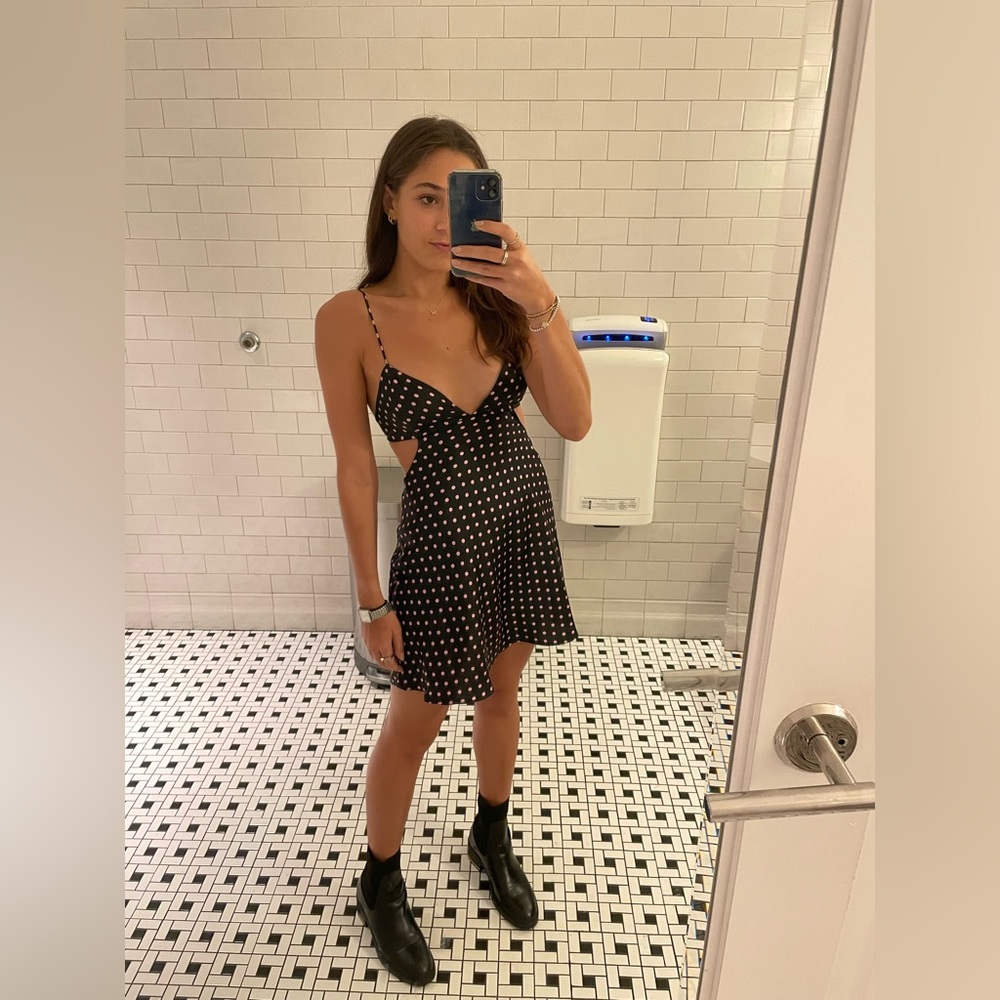Zara polka dot mini dress